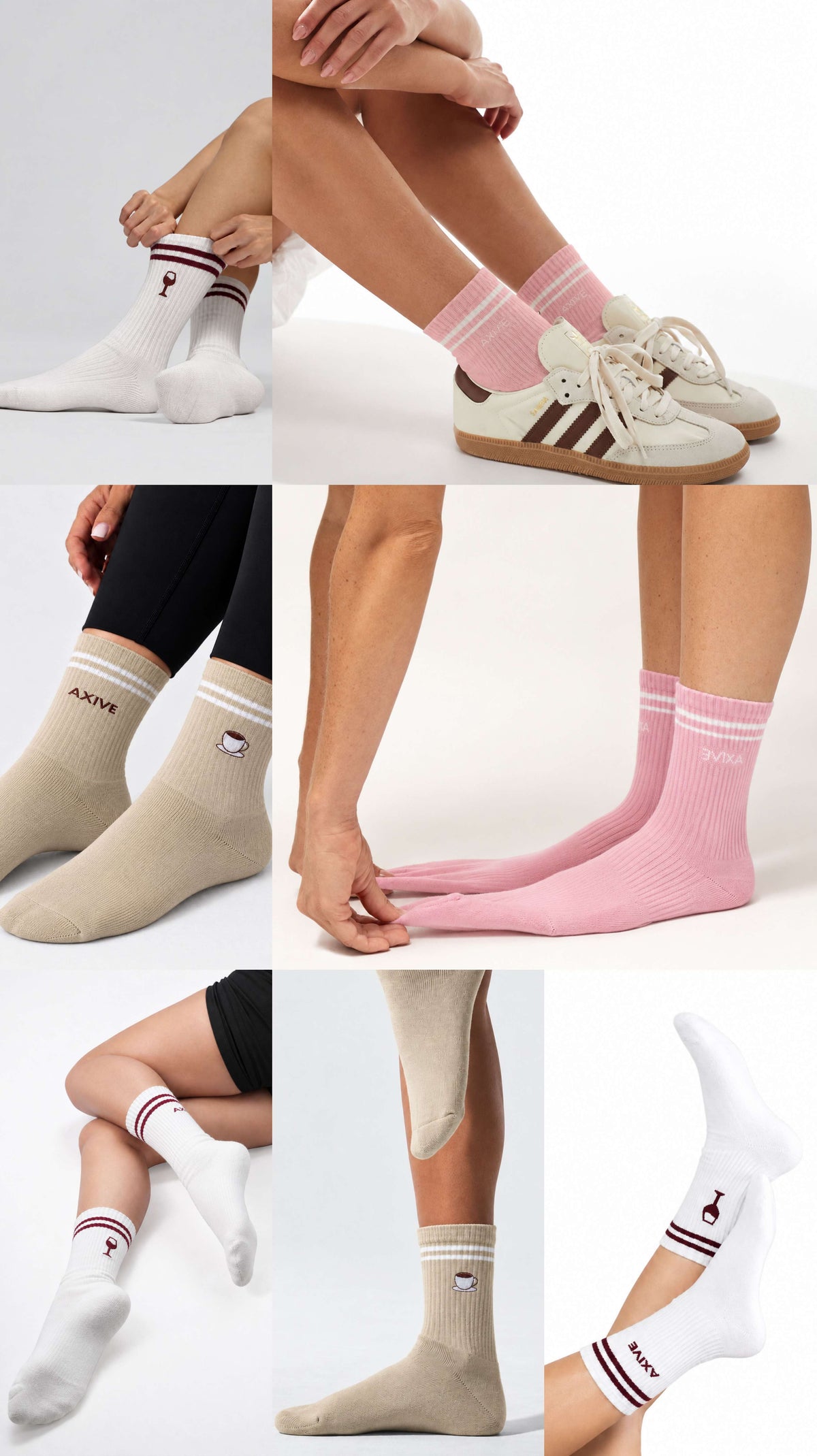 Women's Lifestyle Crew Socks (Pack of 3)