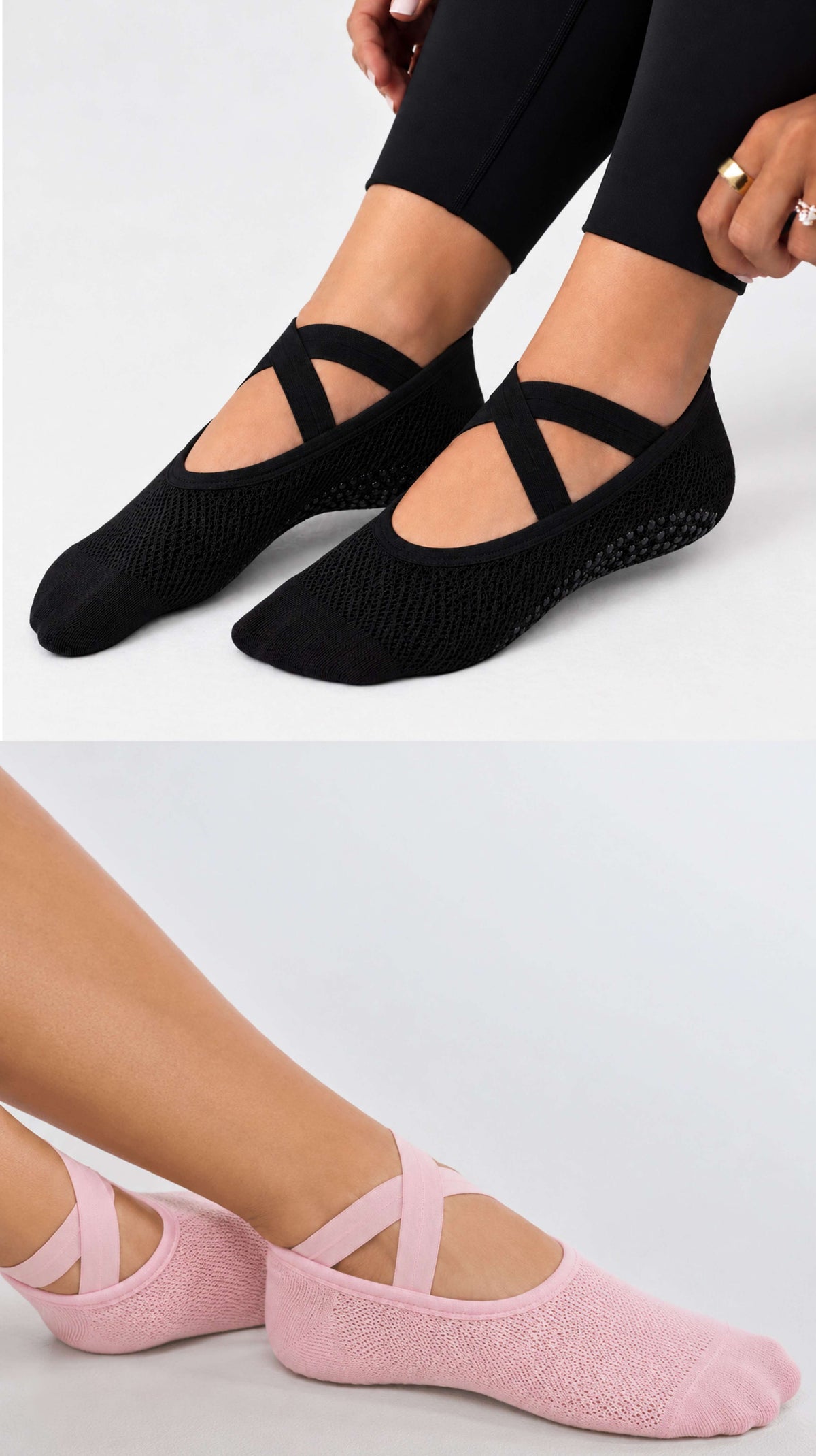 Women's Grip Pilates Socks (Pack of 2)