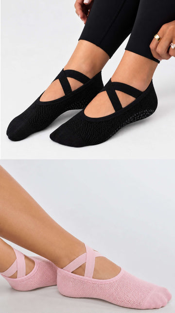 Women's Grip Pilates Socks (Pack of 2)
